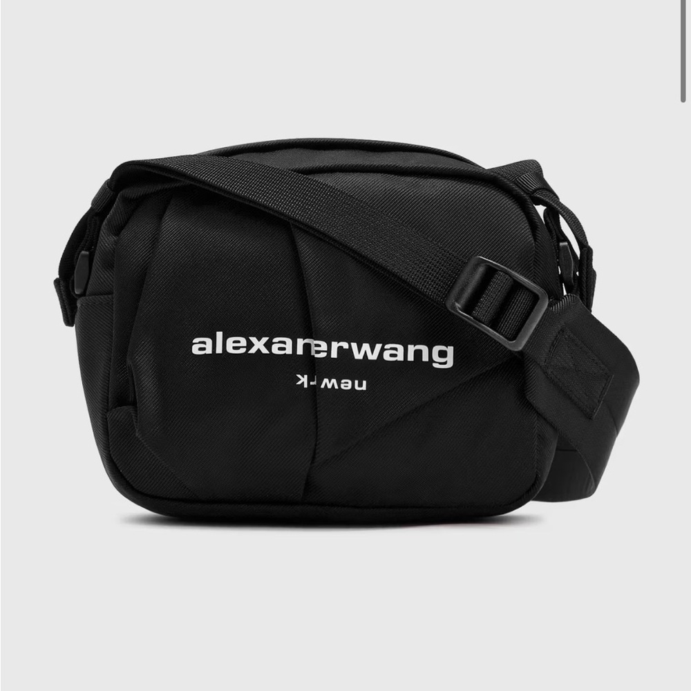 Alexander Wang Black Logo Crossbody Camera Bag